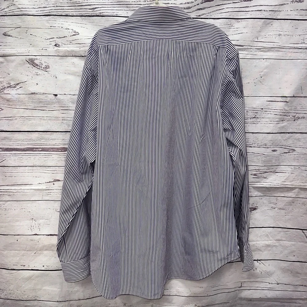 Polo Ralph Lauren Mens Regent Classic Fit Striped Button Down Shirt Size 17 XL